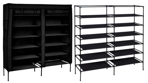 SZAFA TEKSTYLNA NA BUTY GABI CZARNA