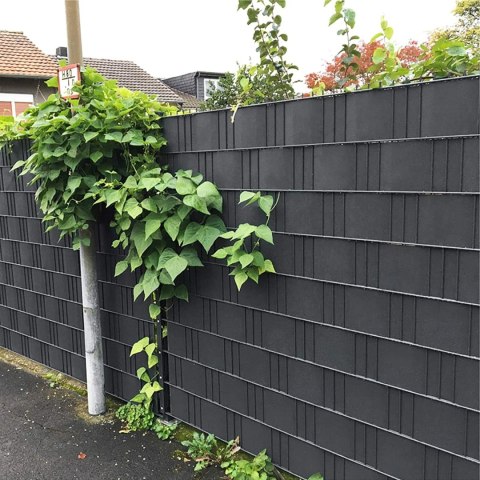 TAŚMA OGRODZENIOWA 19CM X 35M GRAFITOWA OSŁONA