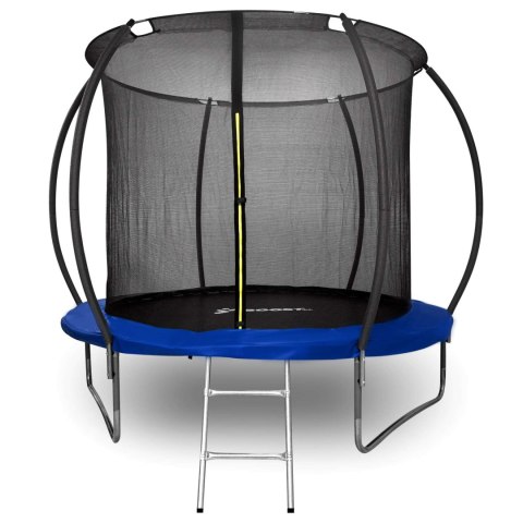 TRAMPOLINA Z SIATKĄ I DRABINKĄ HENZEN 244 CM NIEBIESKA FT 8