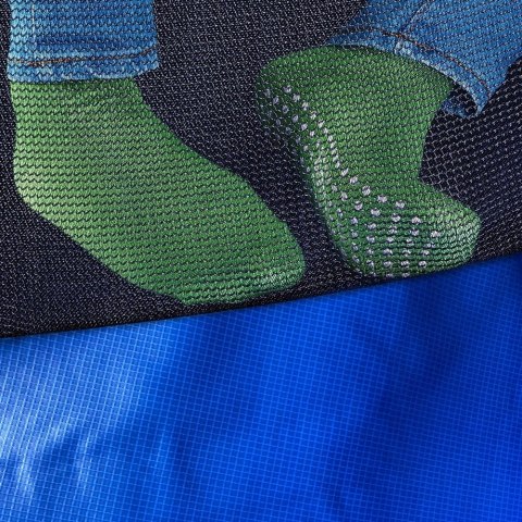 TRAMPOLINA Z SIATKĄ I DRABINKĄ HENZEN 305 CM NIEBIESKA FT10