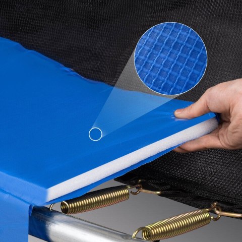 TRAMPOLINA Z SIATKĄ I DRABINKĄ HENZEN 305 CM NIEBIESKA FT10