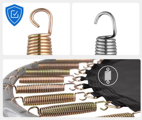 TRAMPOLINA Z SIATKĄ I DRABINKĄ HENZEN 305 CM NIEBIESKA FT10