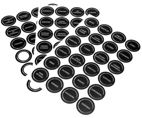 ZESTAW 24 SŁOICZKÓW NA PRZYPRAWY BAKER