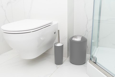 ZESTAW ŁAZIENKOWY FLORES 6 ELEMENTÓW SZARY