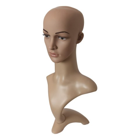Manekin damska głowa ze stojakiem 52 cm do peruk nakryć głowy biżuterii Manekin damska głowa ze stojakiem 52 cm do peruk nakryć głowy biżuterii