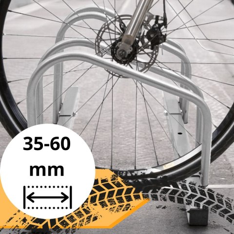 Stojak rowerowy na 2 rowery uniwersalny opony 35-60mm ścienny podłogowy