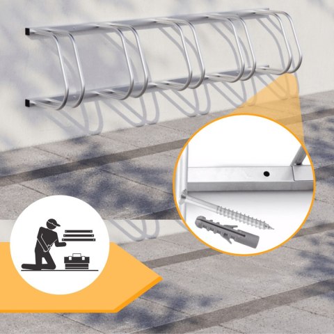 Stojak rowerowy na 2 rowery uniwersalny opony 35-60mm ścienny podłogowy