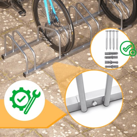 Stojak rowerowy na 2 rowery uniwersalny opony 35-60mm ścienny podłogowy