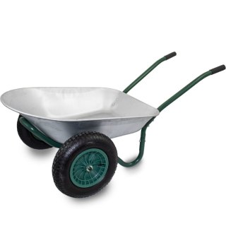 Taczka 100l stal ocynkowana koło pneumatyczne 40cm udźwig 150kg lekka 12kg