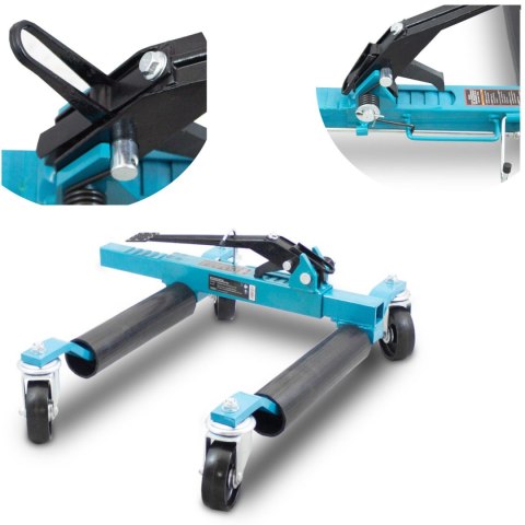 Wózek mechaniczny manewrowy do 560kg rolkowy do manewrowania samochodem Wózek mechaniczny manewrowy do 560kg rolkowy do manewrowania samochodem