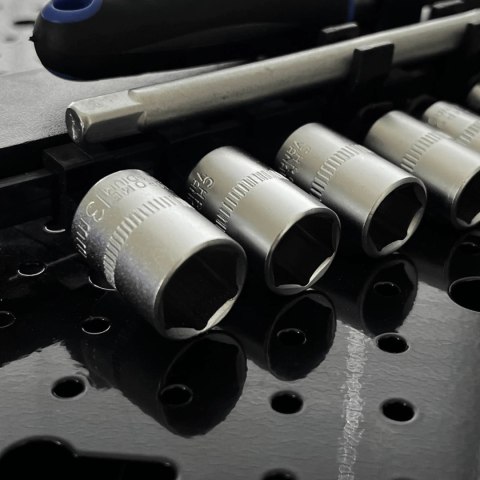 Zestaw kluczy nasadowych 12w1 grzechotka 1/4 nasadki 4-13 mm przedłużka Zestaw kluczy nasadowych 12w1 grzechotka 1/4 nasadki 4-13 mm przedłużka