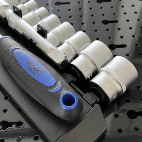 Zestaw narzędzi 12w1 grzechotka 1/2 nasadki 10-24 mm przedłużka 125 mm Zestaw narzędzi 12w1 grzechotka 1/2 nasadki 10-24 mm przedłużka 125 mm