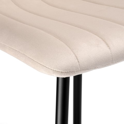 Hoker barowy Toronto beżowy Velvet