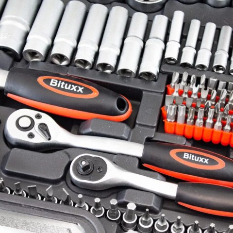 Zestaw narz臋dzi podr臋czny w walizce 215 element贸w Klucze TORX + Grzechotki Zestaw narz臋dzi podr臋czny w walizce 215 element贸w Klucze TORX + Grzechotki