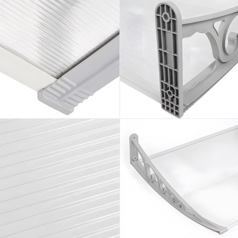 Daszek plastikowy Beno 80x150cm szary