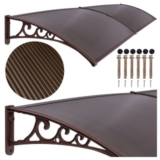 Daszek plastikowy Dako Duo 100x200cm brązowy