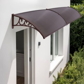 Daszek plastikowy Dako Duo 100x200cm brązowy