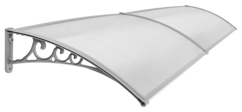 Daszek plastikowy Dako Duo 100x200cm szary