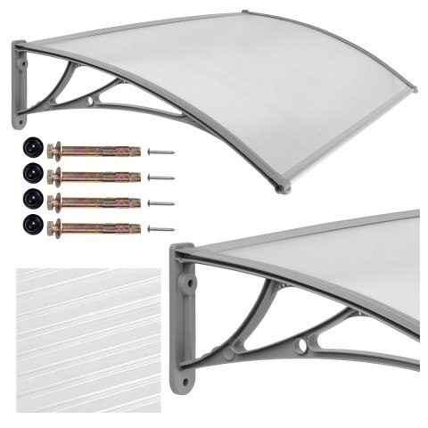 Daszek plastikowy Eko 80 x 150cm szary