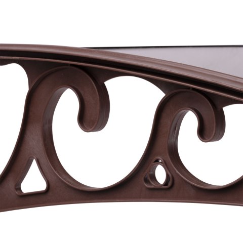 Daszek plastikowy Miko 100x150cm brązowy