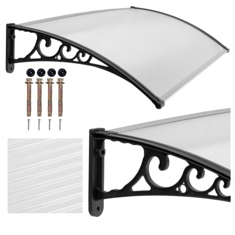 Daszek plastikowy Miko 100x150cm czarny