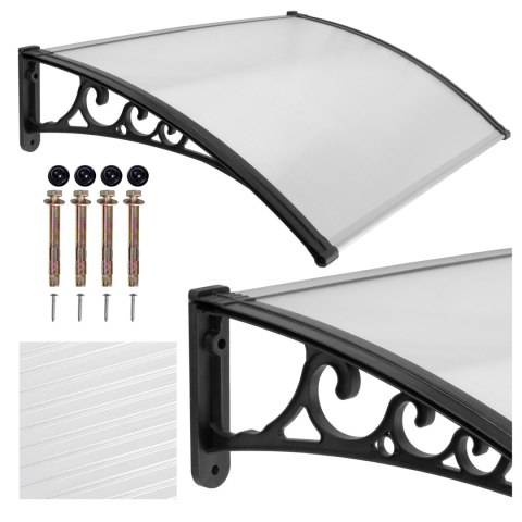 Daszek plastikowy Sano 80x120cm czarny