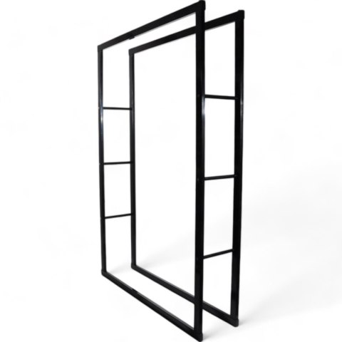 Stojak na Drewno Kominkowe Bituxx Stalowy Nowoczesny Design 150cm Stojak na Drewno Kominkowe Bituxx Stalowy Nowoczesny Design 150cm