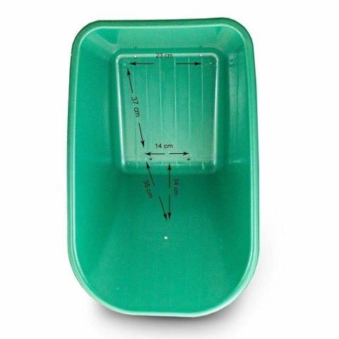 Zapasowa misa do taczki 100l zielona pvc wytrzymała 250kg do ogrodu budowy Zapasowa misa do taczki 100l zielona pvc wytrzymała 250kg do ogrodu budowy