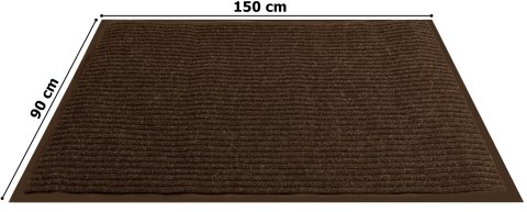 Wycieraczka do butów wejściowa pod drzwi 90x150 cm Valeria brązowa