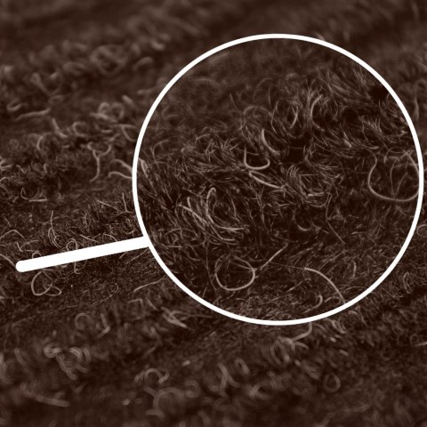 Wycieraczka pod drzwi 80x120 cm YOLANDA brązowa