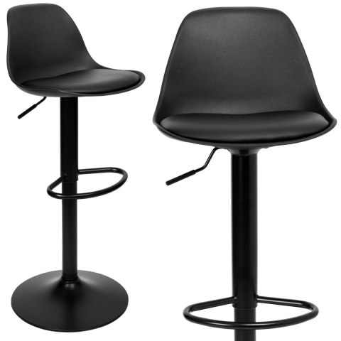 HOKER KRZESŁO BAROWE RICARDO BLACK CZARNY