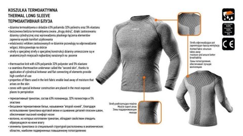 KOSZULKA TERMOAKTYWNA ROZMIAR L/XL KOSZULKA TERMOAKTYWNA ROZMIAR L/XL
