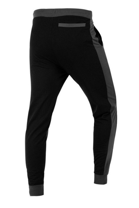 SPODNIE DRESOWE COMFORT, SZARO-CZARNE ROZMIAR XL