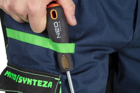SPODNIE ROBOCZE MOTOSYNTEZA 100% BAWEŁNA RIP STOP ROZM. XXL