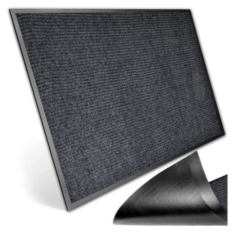 Wycieraczka do butów wejściowa pod drzwi 80x120 cm Yolanda szara