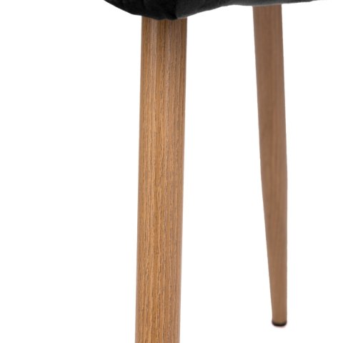 Krzesło welurowe MONTANA VELVET czarne