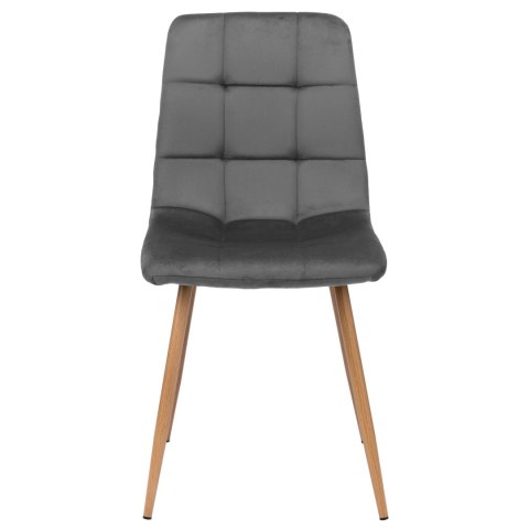 Krzesło welurowe MONTANA VELVET grafitowe